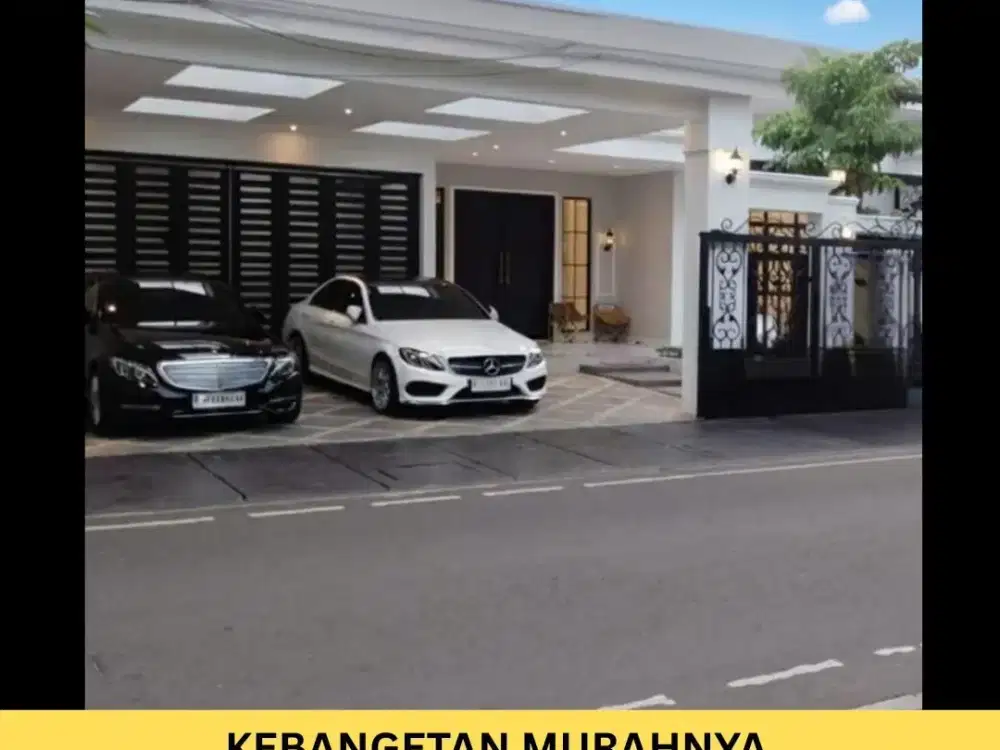 dijual rumah baru halaman luas, pinggir jalan utama komplek intan