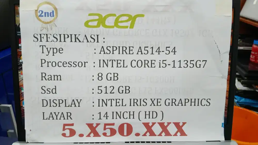 PROMO RAMADHAN ACER ASPIRE 5 INTEL CORE i3-1135G7 RAM 8GB SSD 512GB