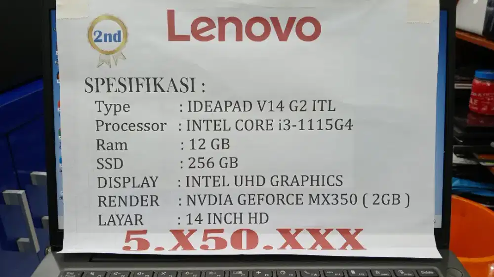 PROMO RAMADHAN LENOVO V14 G2 INTEL CORE i5-1115G4 RAM 12GB SSD 256GB