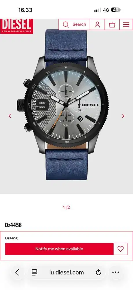 Jam tangan diesel dz 4456