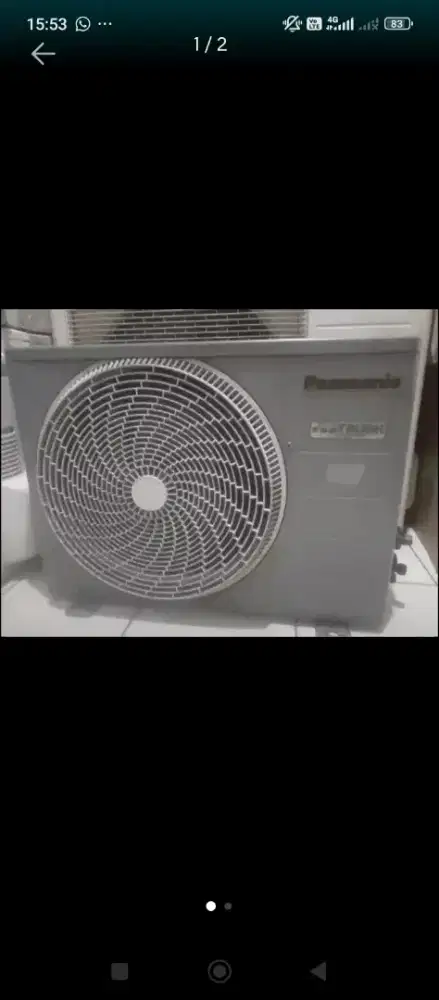 AC out dor panasonic 1 pk bekas masih bagus, halus tt plus pasang