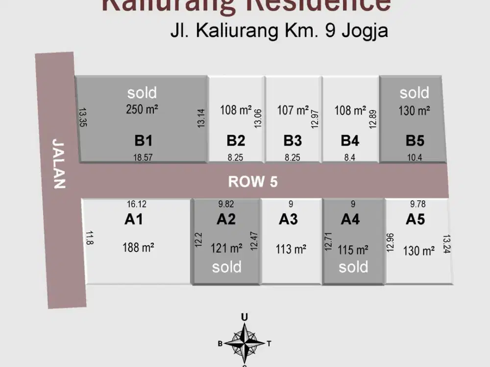 Tanah Siap Bangun 130 m² Kaliurang Residen – SHM Pekarangan