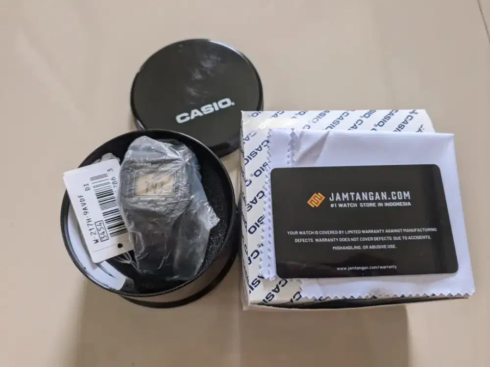 Jam tangan Casio W217H 9AVDF kondisi baru
