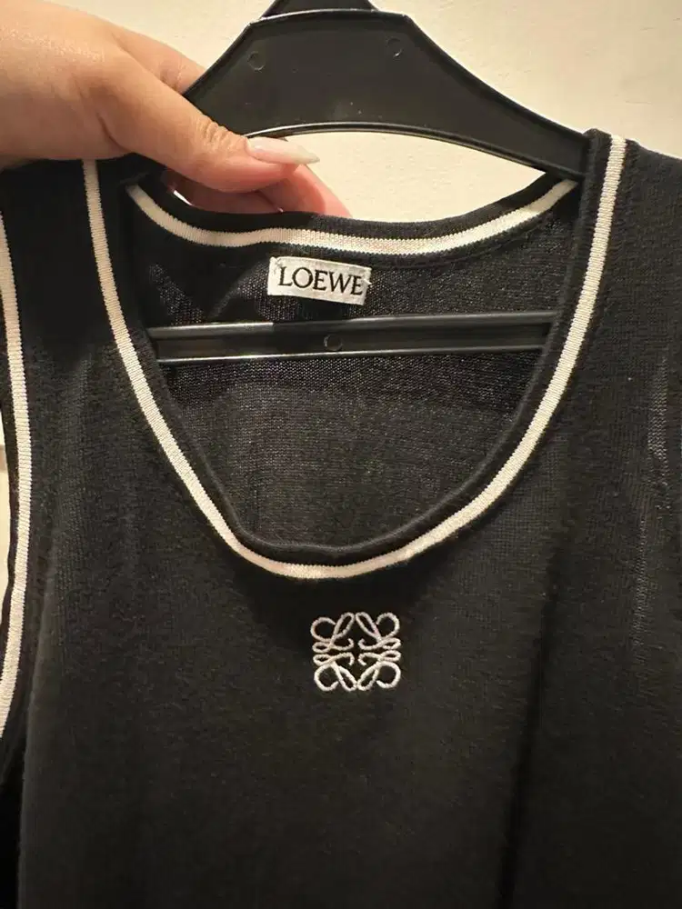 Loewe Top Knit Atasan Wanita Knit Branded