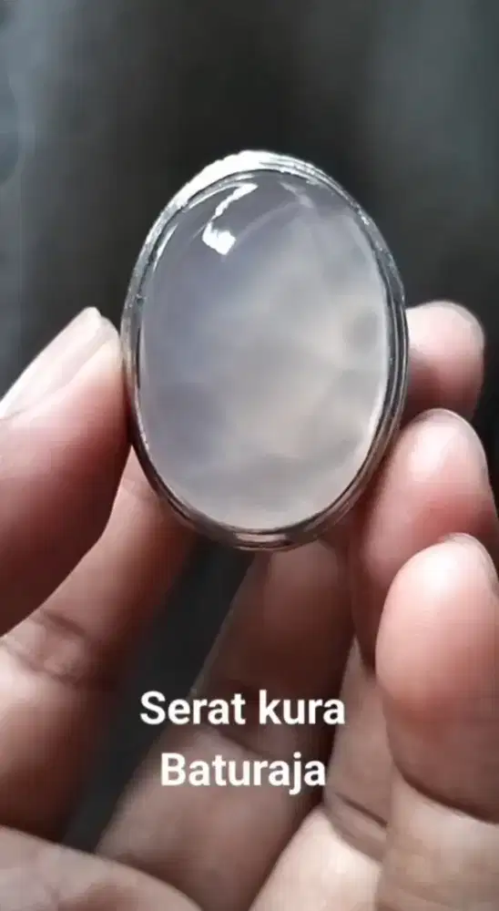 Batu cincin akik anggur batu raja serat kura natural