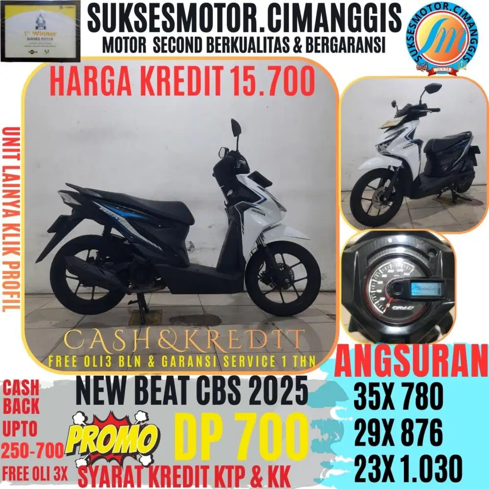 DP 700 NEW BEAT CBS LED CASHBACK UPTO700RBU FREEOLI3X BERGARANSI