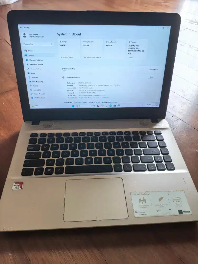 Laptop Asus X441BA 12/1TB