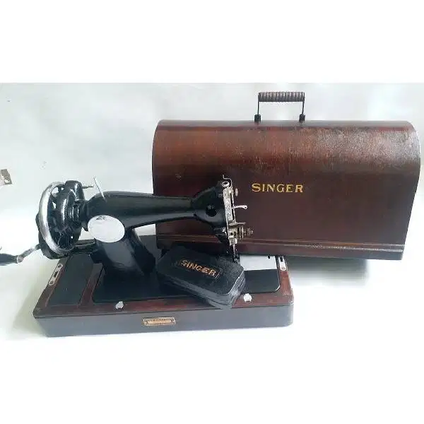 Antik mesin jahit engkol MASIN MENDJAIT SINGER made in U.S.A
