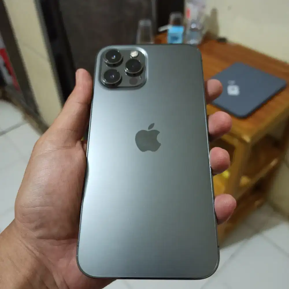 Iphone 12 promax 256 gb ibox warna graphite