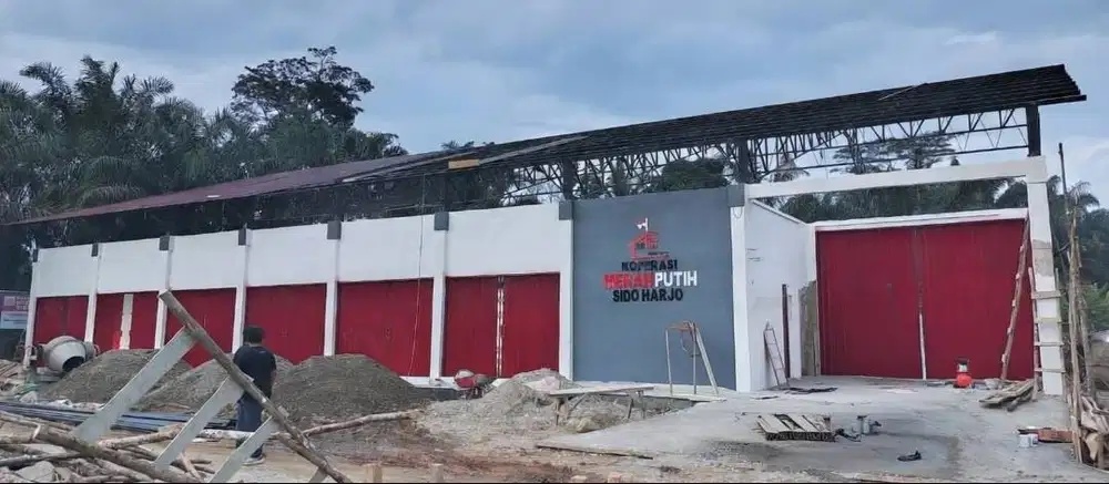 Pintu Folding Gate KDMP (Merah Putih)