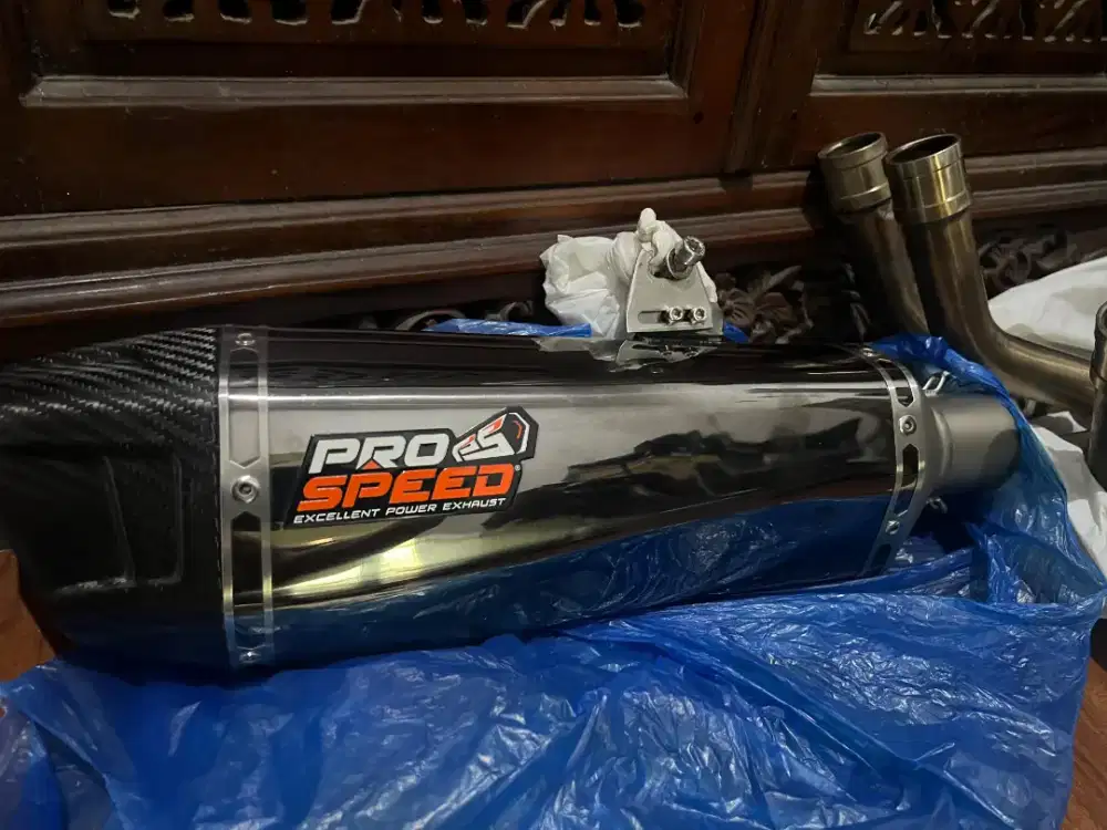 Knalpot full system prospeed black shark