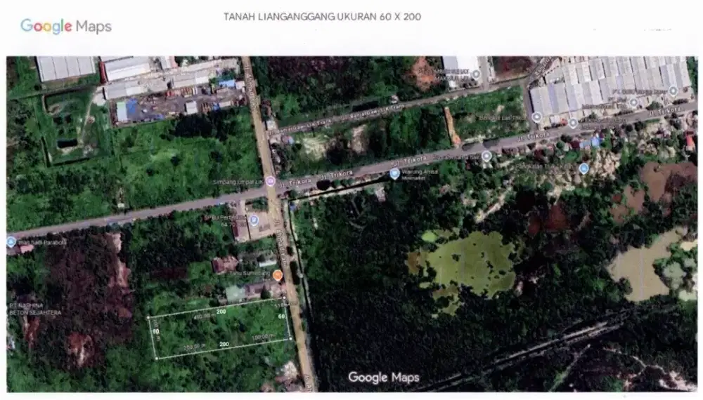 Dijual Tanah Pinggir jalan JL.Lianganggang Dekat SPBU