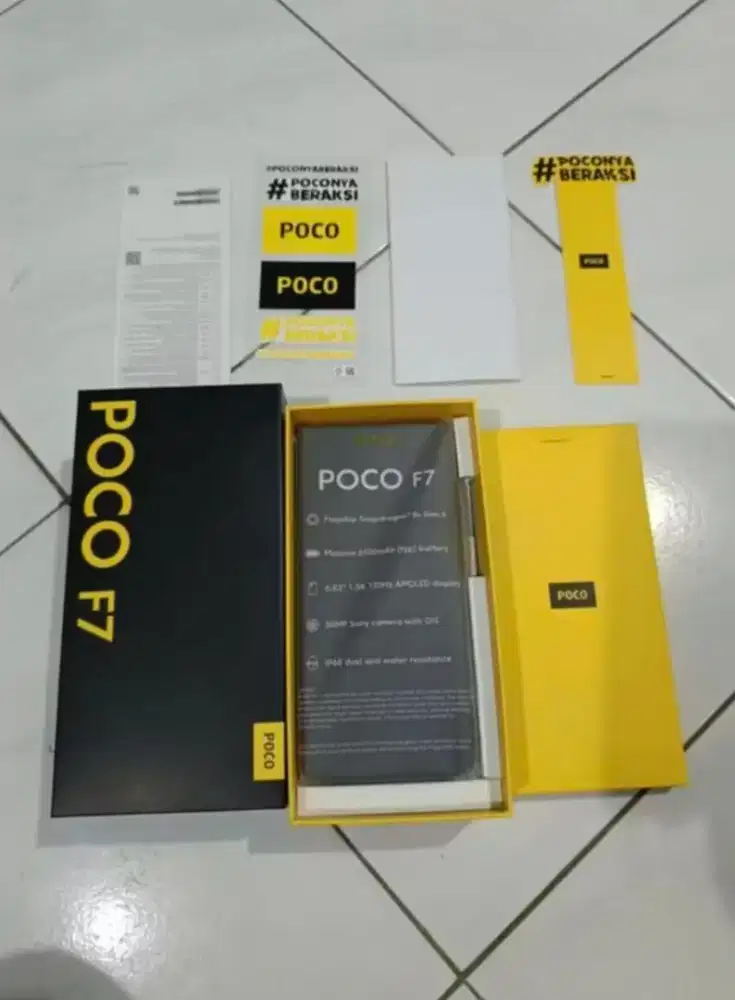 jual hp POCO F7 like new seperti baru