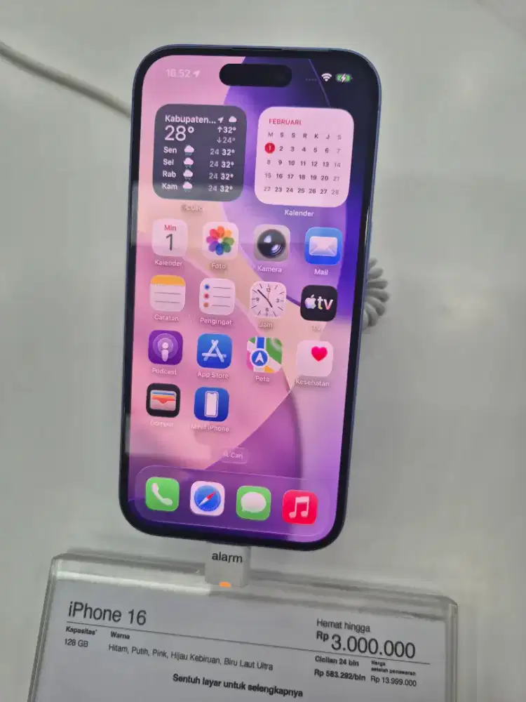 Cicilan iPhone 16 128gb cuma 1 jutaan , Syarat KTP ONLY