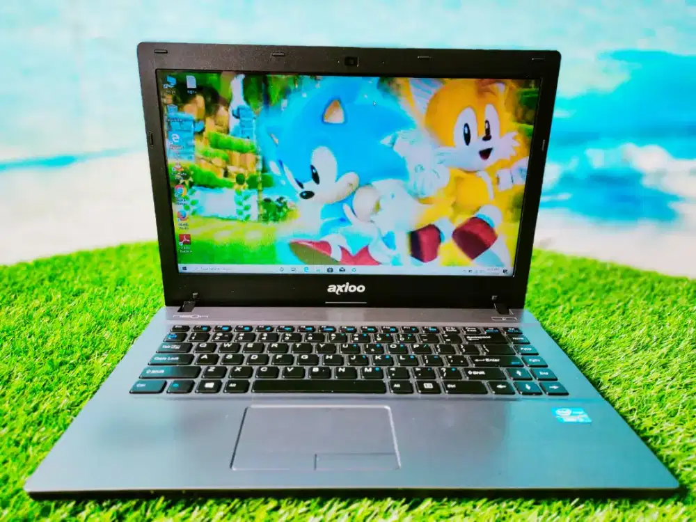 LAPTOP AXIOO NEON i7 8GB SSD128GB & HDD 500GB DESIGN CODING KENCENG