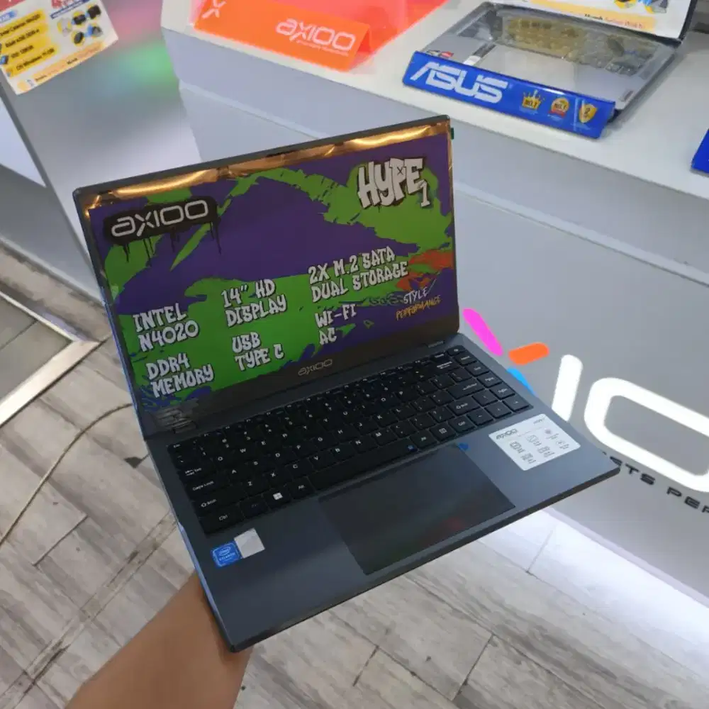 AXIOO HYPE INTEL CELERON RAM 4GB SSD 128GB