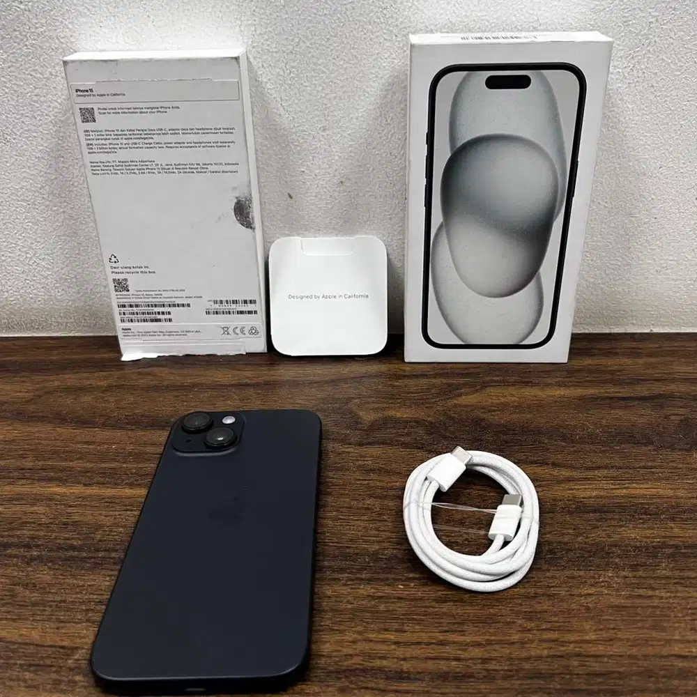 Iphone 15 ibox 128gb fullset original bh 100 garansi on May 2026