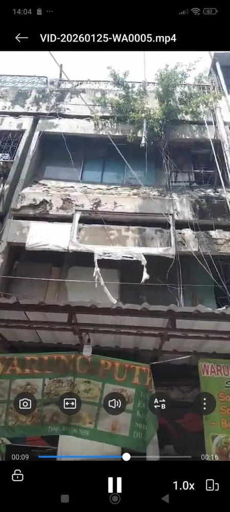 Disewakan ruko 3 lantai murah daerah pangeran jayakarta