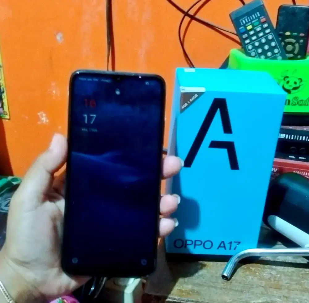 Oppo a17 ram 4+4/64 Fullset Nomines