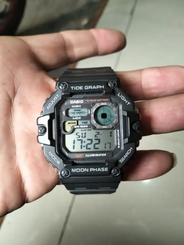 Casio Tide Graph moon WS 1700H original