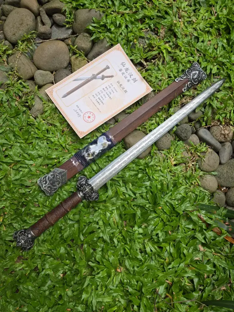 Pedang china Impor Buxue de han sleeping dragon sword