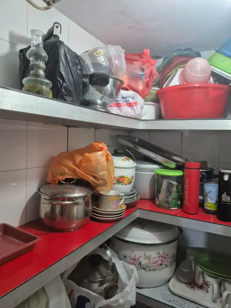 PERLENGKAPAN CATERING PANCI WAJAN PIRING KACA GELAS TEH DANDANG PANCI