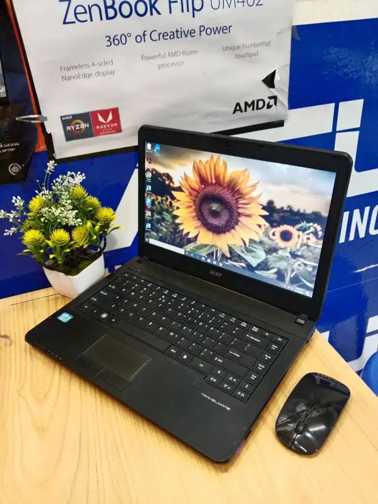 DIJUAL LAPTOP ACER TRAVELMATE P243 CORE I3 RAM 4GB HDD 500GB SIAP PAKA