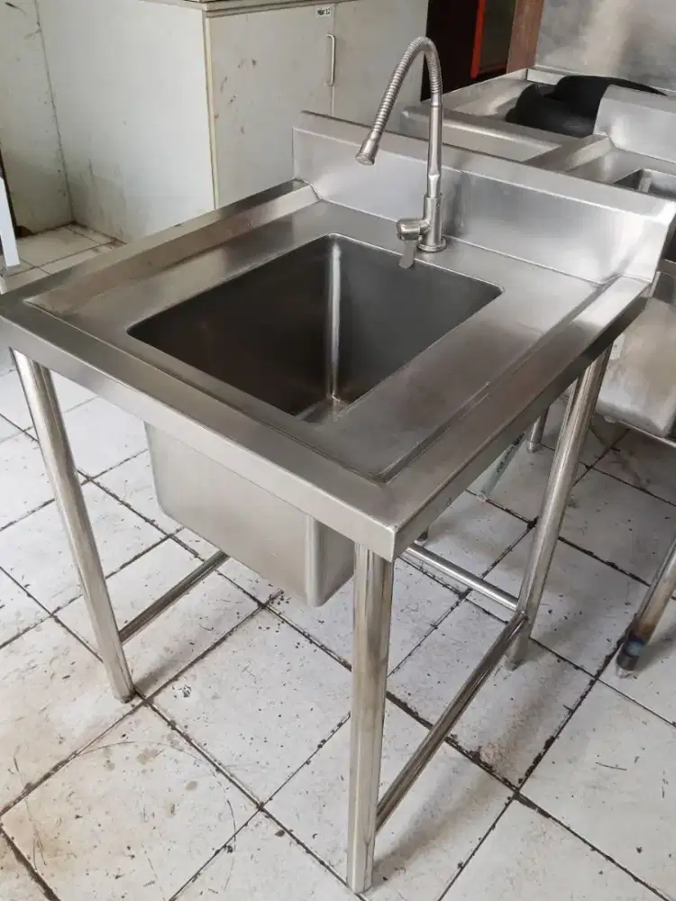 jual Sink 1 lubang ukuran 60x60x80, ukuran lubang 30x40x30