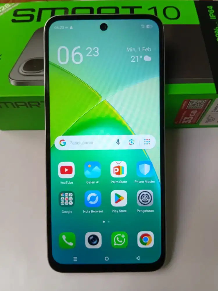 Infinix Smart 10 Ram 4+4/128 Garansi masih lama