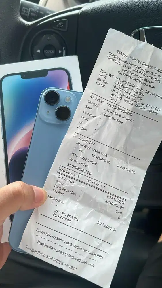 Baru beli kemarin, iPhone 14 128 iBox istimewa