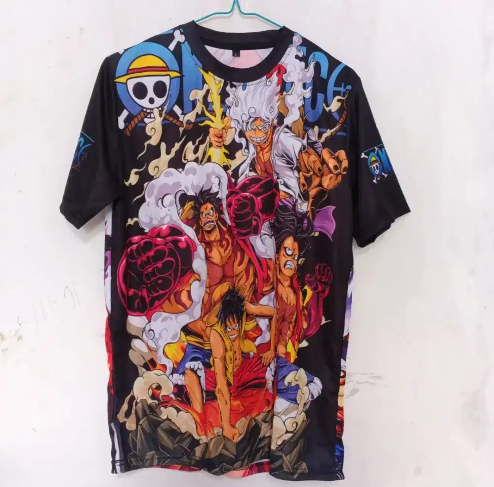 Kaos Anime Motif One Piece Luffy