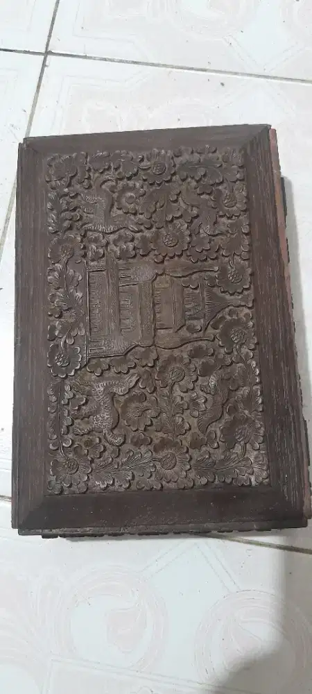 Korak kayu jati ukir antik