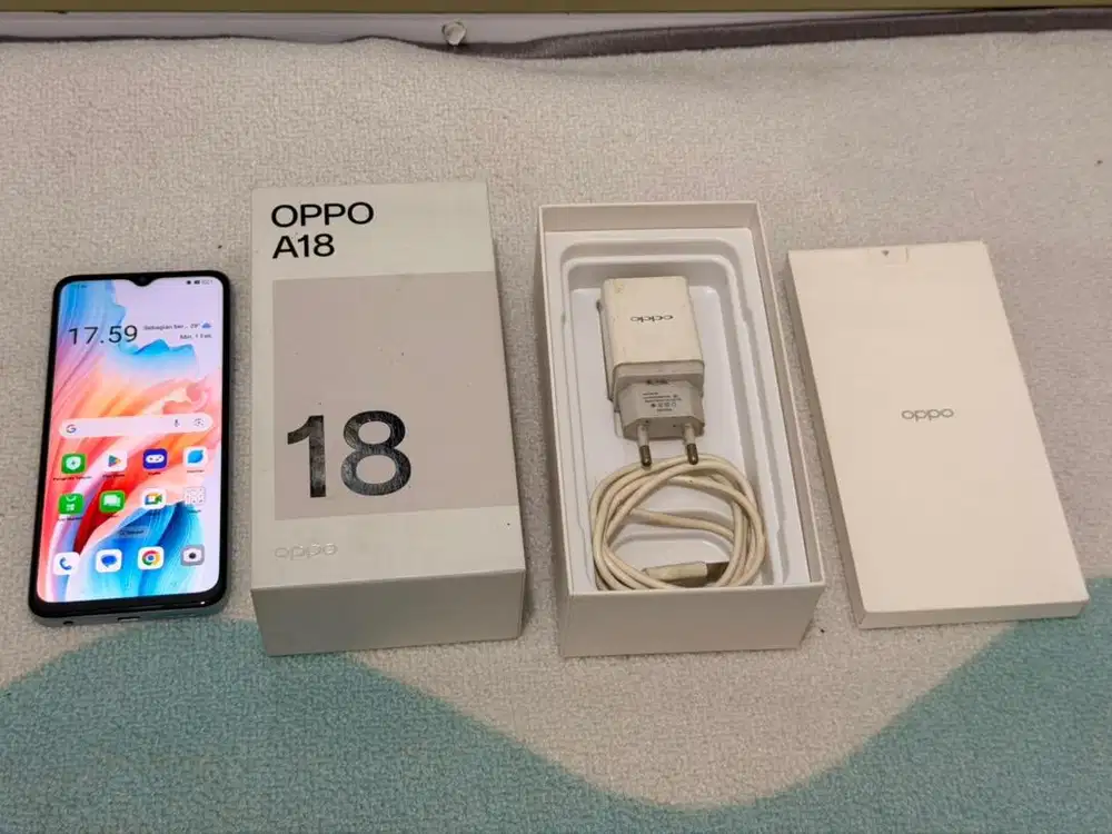 Oppo a18 4/128gb mulus 99% like new fullset
