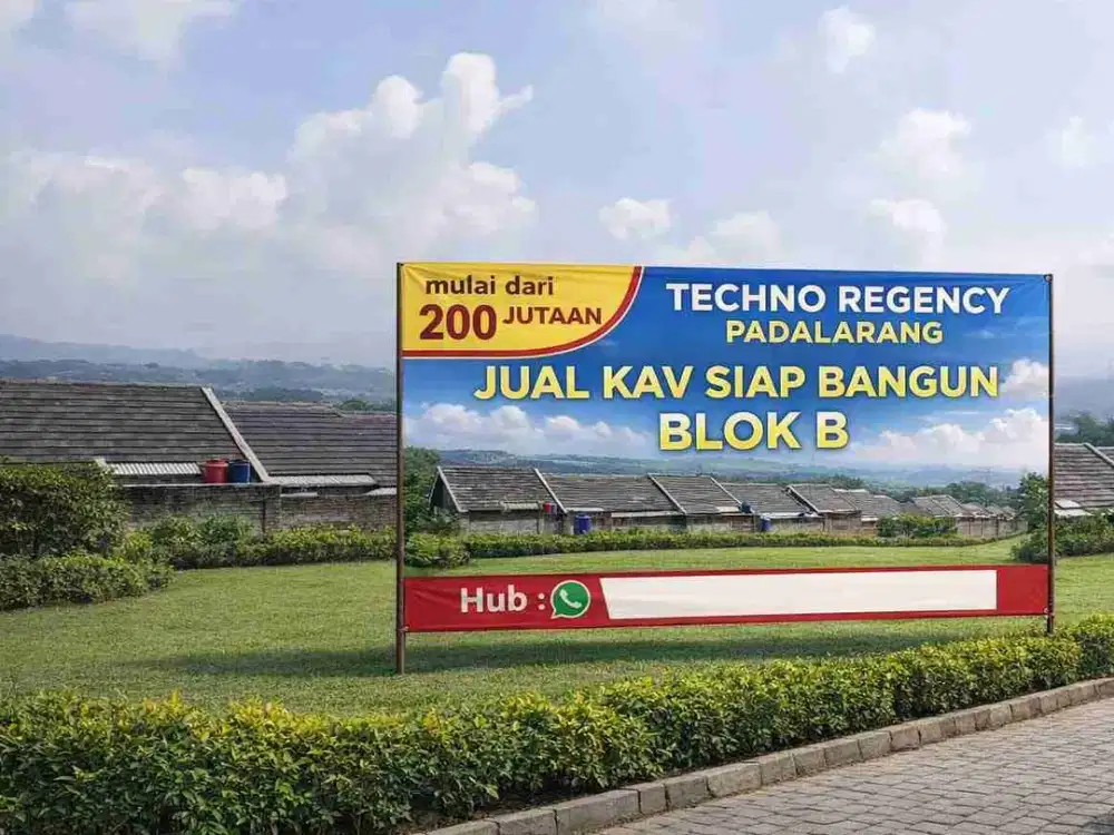 Tanah Kavling Murah Siap Bangun Perumahan Techno Padalarang dekat tol Bandung Barat