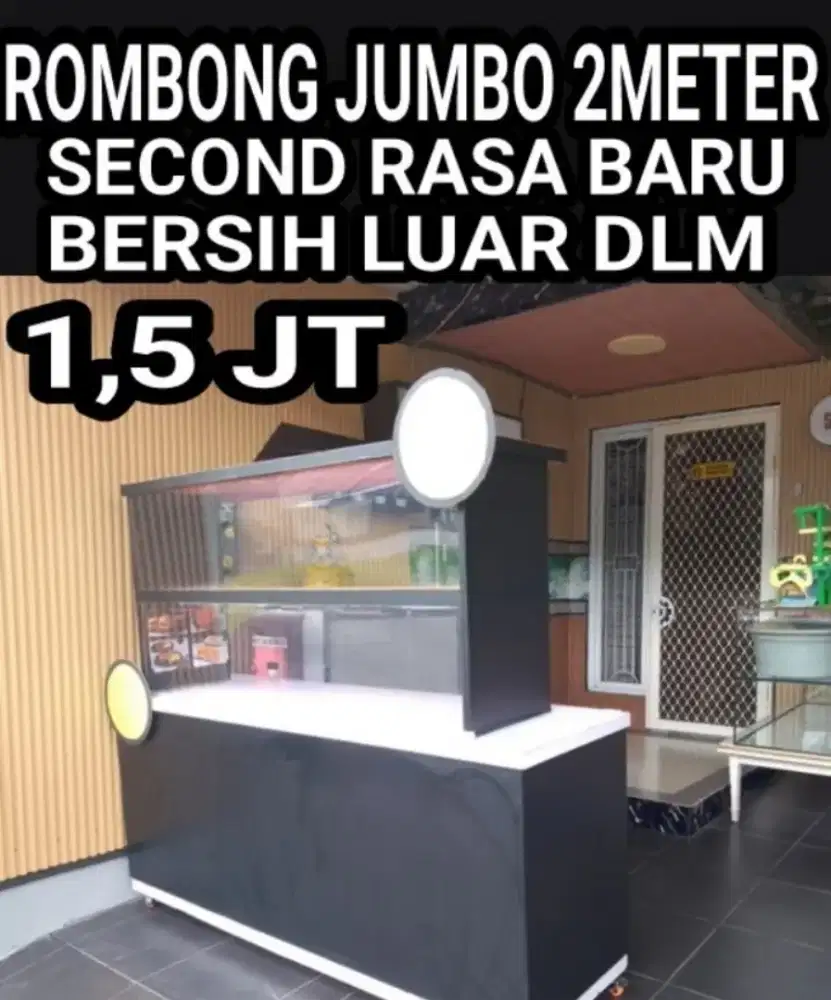 ROMBONG JUMBO 2METER SECOND BAIK , KAKI ADA RODA HARGA 1,5 JT LOK SDA