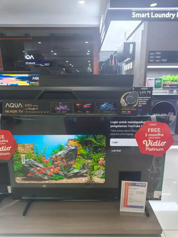 PROMO KREDIT TV AQUA TANPA PD! BUNGA 0% FREE 2 CICILAN