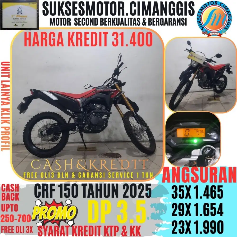 DP 3.5 CRF 150 SERIES TERMURAH CASHBACK UPTO700RBU FREEOLI3X