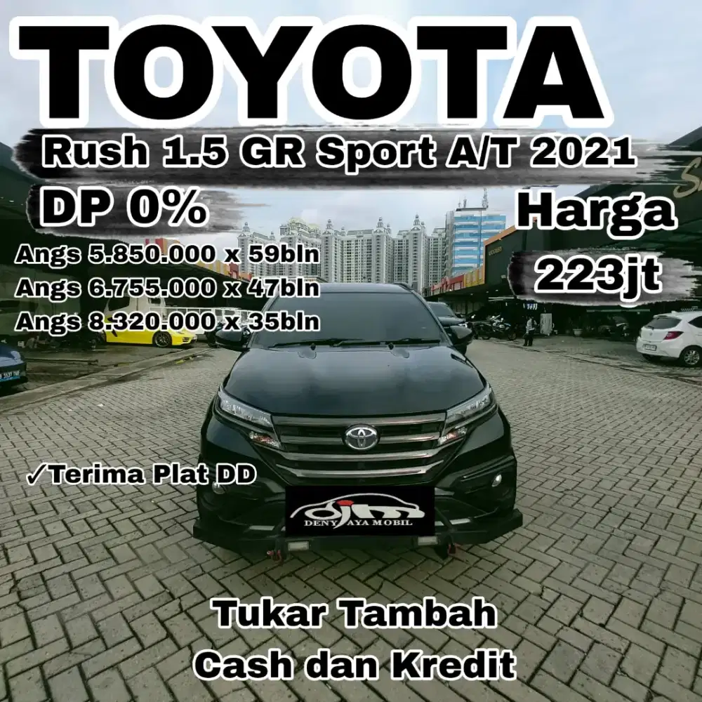 Dp 1jt!! Rush GRsport automatic 2021 wrn hitam