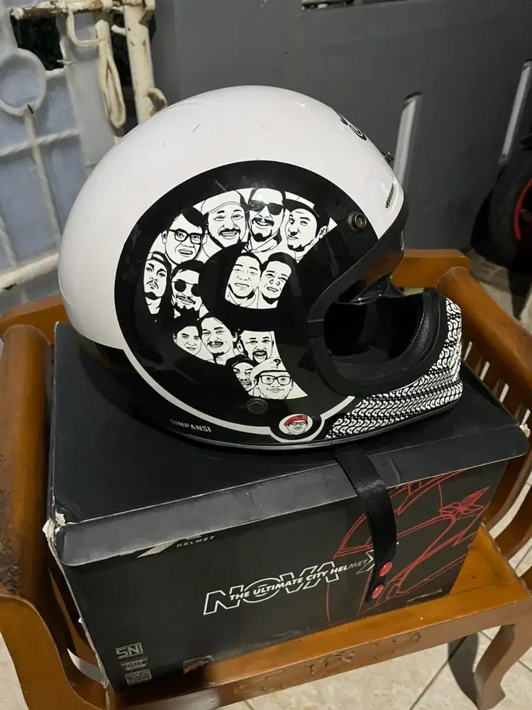 Helm Retro Full Face JP Retro Signature Prediksi