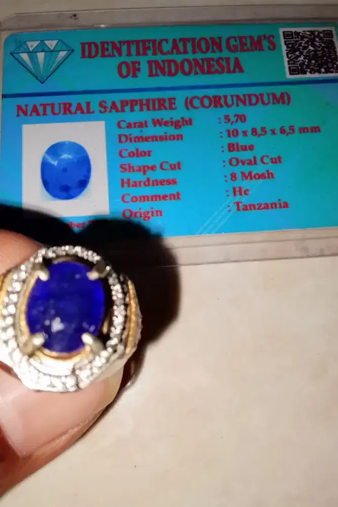 Natural Blue sapphire Tanzania