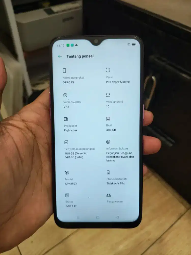 OPPO F9 Ram4/64GB Mulus Original