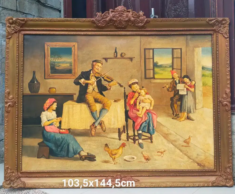 Lukisan Eropa Keluarga Bahagia