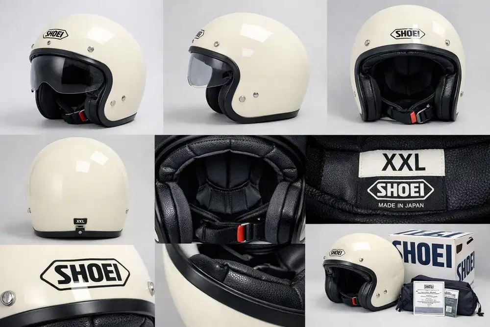 Helm SHOEI J.O ORIGINAL XXL Off White Gloss Retro Open Face