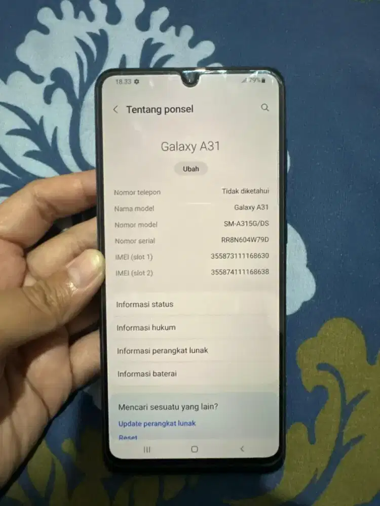 Samsung A31 8/128 bekas pribadi