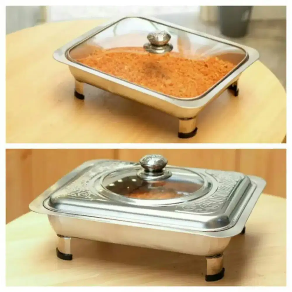 Wadah makanan prasmanan stainless