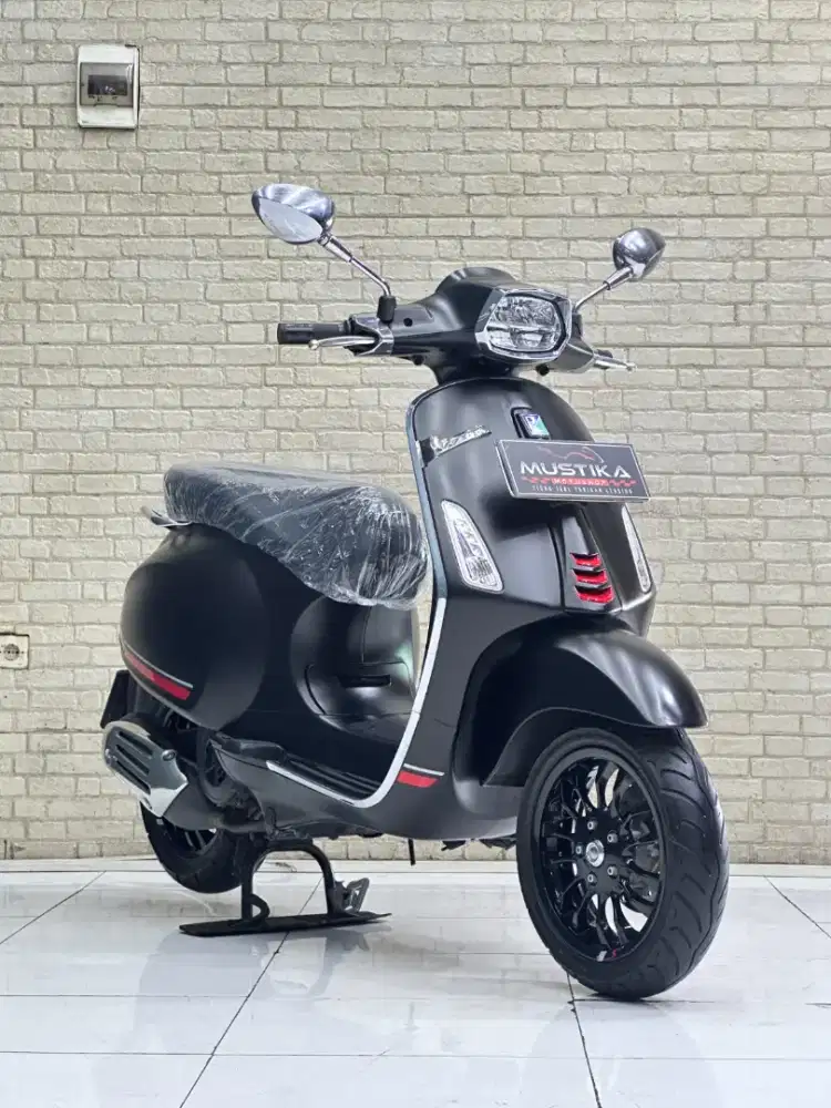 ODO 9RB‼️ Vespa Sprint S150 ABS Iget 2021 Matte Black - Dava Mustikl