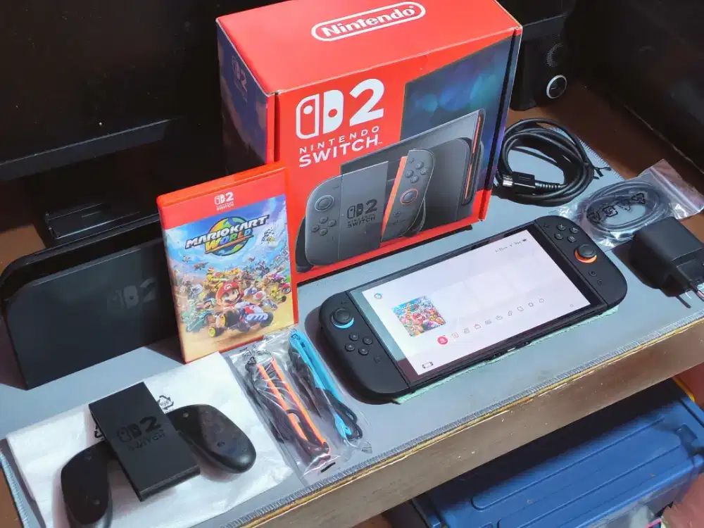 Nintendo Switch 2 reg SG bundle mkw fisik fullset like new 2 minggu