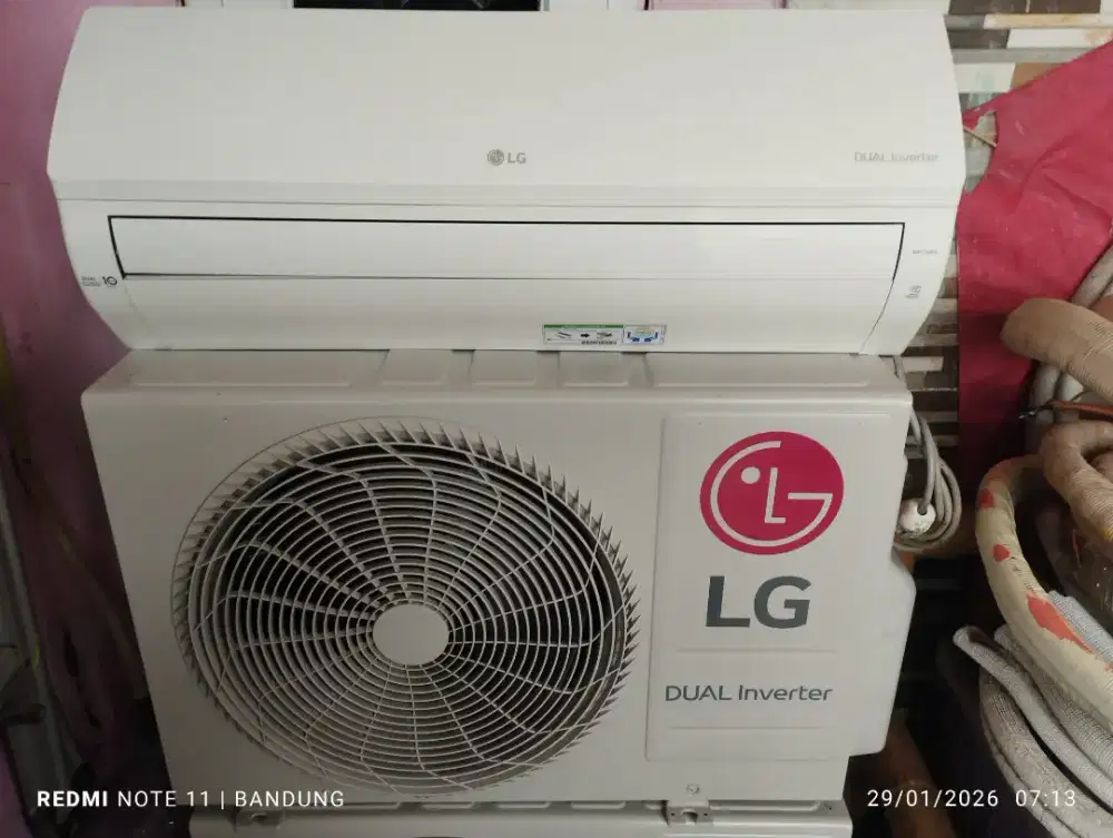 AC LG dual  Inverter  r32 1/2pk sama pasang