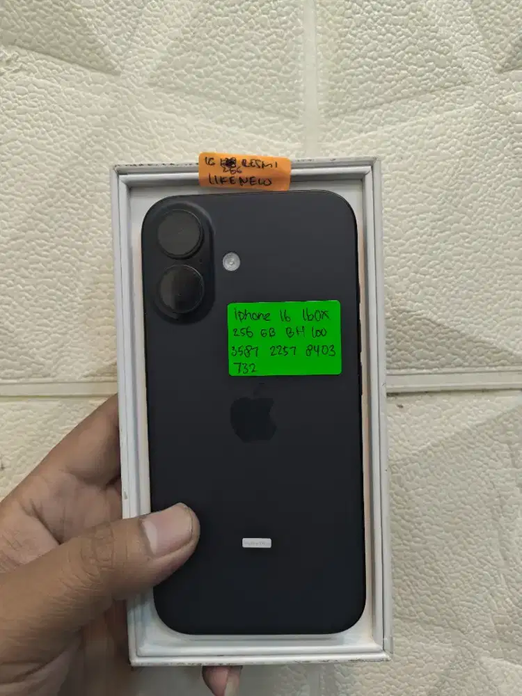 IPHONE 16 256GB FULLSET ORIGINAL NEW AKTIFASI AJA