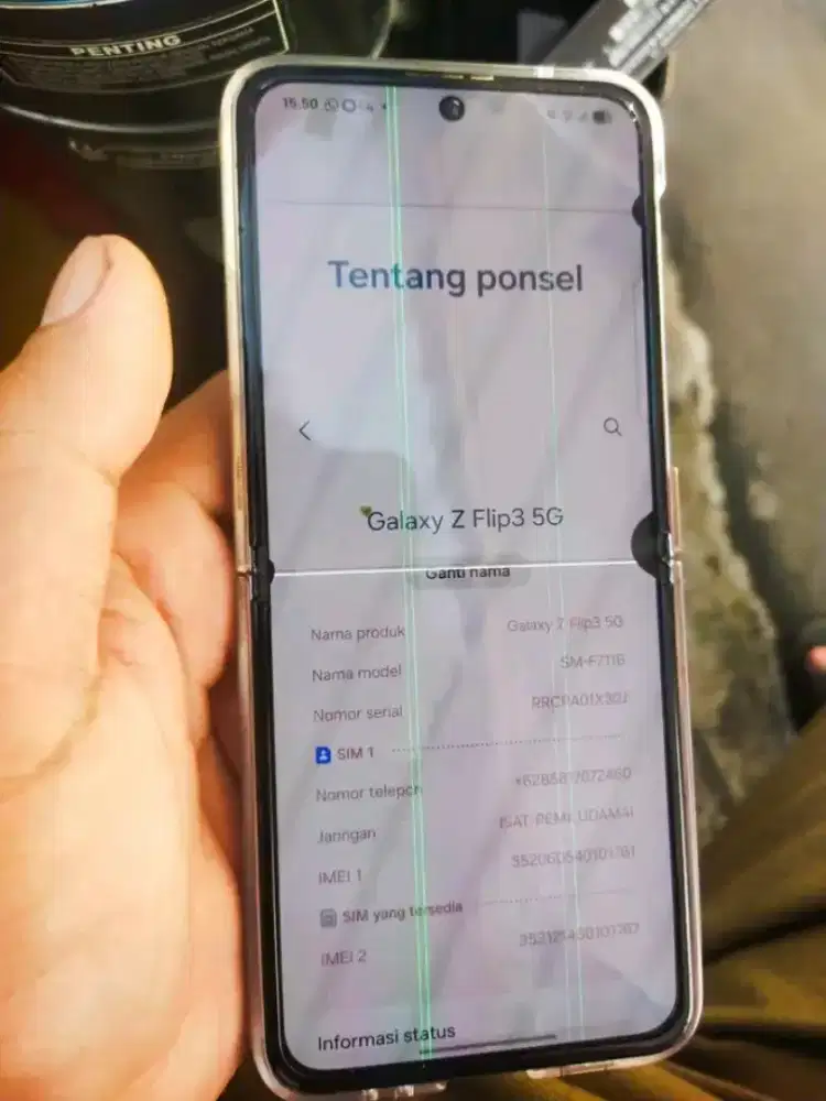 Samsung z filp 3 flip 5g ram 8/256